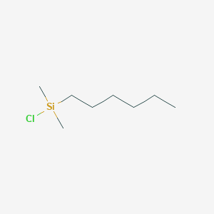 molecular formula C8H19ClSi B1272171 Chloro(hexyl)dimethylsilane CAS No. 3634-59-1