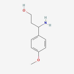 molecular formula C10H15NO2 B1272173 3-Amino-3-(4-methoxyphenyl)propan-1-ol CAS No. 68208-24-2