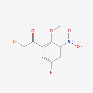2-Bromo-1-(5-fluoro-2-methoxy-3-nitrophenyl)ethanone