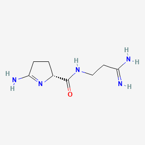 molecular formula C8H15N5O B12721862 (-)-Noformicin CAS No. 150282-97-6