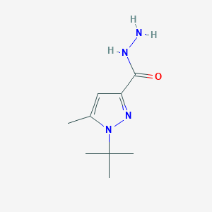 molecular formula C9H16N4O B1272191 1-(Tert-butyl)-5-methyl-1h-pyrazole-3-carbohydrazide CAS No. 306937-23-5