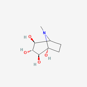 molecular formula C8H15NO4 B12721939 Calystegine B2, N-methyl- CAS No. 184045-65-6