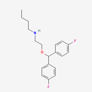 molecular formula C19H23F2NO B12721950 N-[2-[bis(4-fluorophenyl)methoxy]ethyl]butan-1-amine CAS No. 781604-70-4