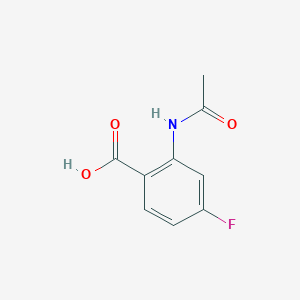 molecular formula C9H8FNO3 B1272197 2-Acetamido-4-fluorobenzoic acid CAS No. 394-27-4