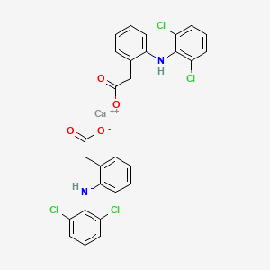 molecular formula C28H20CaCl4N2O4 B12721988 Diclofenac calcium CAS No. 88170-10-9