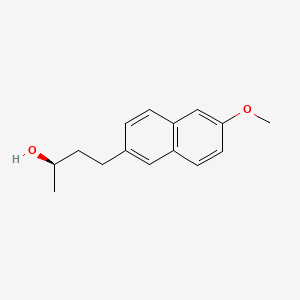 molecular formula C15H18O2 B12721996 4-(6-Methoxynaphthalen-2-yl)butan-2-ol, (-)- CAS No. 184849-20-5