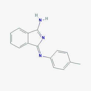 molecular formula C15H13N3 B012722 3-(4-Methylphenyl)iminoisoindol-1-amine CAS No. 104830-21-9
