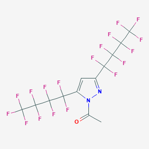 molecular formula C13H4F18N2O B1272200 1-Acetyl-3,5-bis(nonafluorobutyl)pyrazole CAS No. 247170-28-1