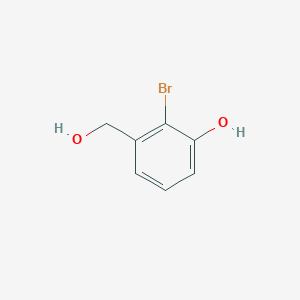 molecular formula C7H7BrO2 B12722087 2-Bromo-3-hydroxybenzyl alcohol CAS No. 1260761-47-4