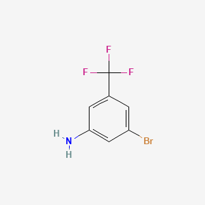 molecular formula C7H5BrF3N B1272211 3-Bromo-5-(trifluoromethyl)aniline CAS No. 54962-75-3