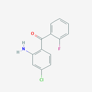 molecular formula C13H9ClFNO B1272212 2-Amino-4-chloro-2'-fluorobenzophenone CAS No. 203303-05-3