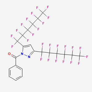 molecular formula C22H6F26N2O B1272214 1-Benzoyl-3,5-bis(perfluorohexyl)pyrazole CAS No. 230295-10-0