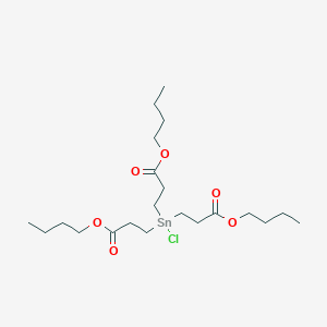 molecular formula C21H39ClO6Sn B12722201 Tris(butoxycarbonylethyl)tin chloride CAS No. 72305-57-8