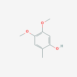 molecular formula C9H12O3 B12722206 4,5-Dimethoxy-2-methylphenol CAS No. 72312-07-3