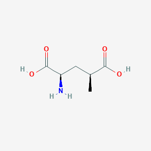 molecular formula C6H11NO4 B12722229 D-Glutamic acid, 4-methyl-, (4S)- CAS No. 97550-62-4