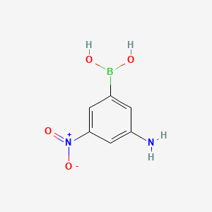 molecular formula C6H7BN2O4 B1272224 3-Amino-5-nitrophenylboronic acid CAS No. 89466-05-7