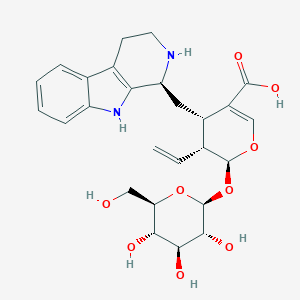 molecular formula C26H32N2O9 B127223 Strictosidinic acid CAS No. 150148-81-5