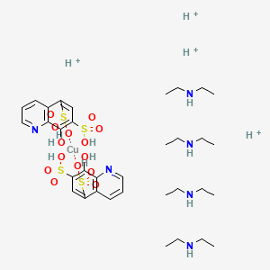 molecular formula C34H62CuN6O14S4+4 B12722403 Einecs 282-146-7 CAS No. 84100-66-3