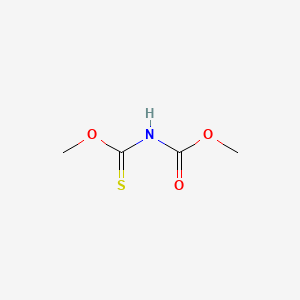 molecular formula C4H7NO3S B12722418 Thioimidodicarbonic acid ((HO)C(O)NHC(S)(OH)), dimethyl ester CAS No. 39142-28-4