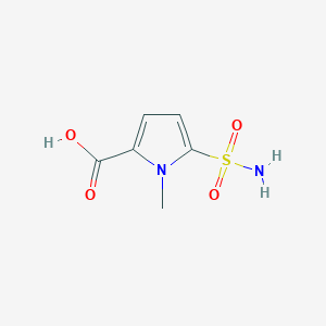 molecular formula C6H8N2O4S B1272242 5-(Aminosulfonyl)-1-methyl-1H-pyrrole-2-carboxylic acid CAS No. 306936-62-9