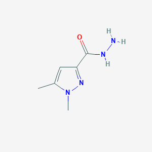 molecular formula C6H10N4O B1272243 1,5-dimethyl-1H-pyrazole-3-carbohydrazide CAS No. 94447-28-6
