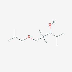 molecular formula C12H24O2 B12722463 3-Pentanol, 2,2,4-trimethyl-1-((2-methyl-2-propenyl)oxy)- CAS No. 526218-21-3