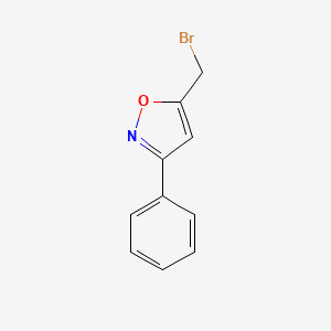 molecular formula C10H8BrNO B1272251 5-(Bromomethyl)-3-phenylisoxazole CAS No. 2039-50-1