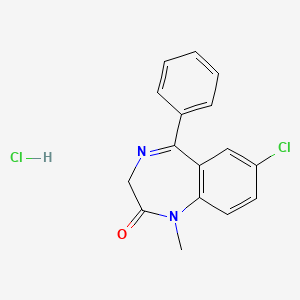 molecular formula C16H14Cl2N2O B12722636 Diazepam hydrochloride CAS No. 52468-36-7