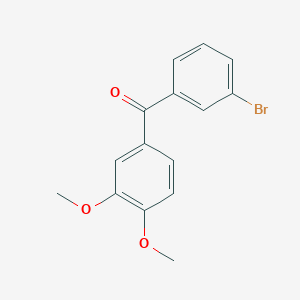 molecular formula C15H13BrO3 B1272271 3-Bromo-3',4'-dimethoxybenzophenone CAS No. 681469-97-6