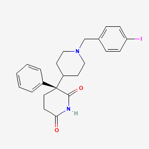 molecular formula C23H25IN2O2 B12722753 Iodolevetimide CAS No. 119477-44-0