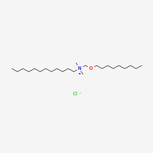 molecular formula C24H52ClNO B12722785 N,N-Dimethyl-N-((nonyloxy)methyl)-1-dodecanaminium chloride CAS No. 366491-05-6