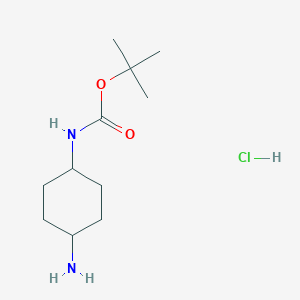 molecular formula C11H23ClN2O2 B1272279 trans-N-Boc-1,4-cyclohexanediamine hydrochloride CAS No. 946002-43-3
