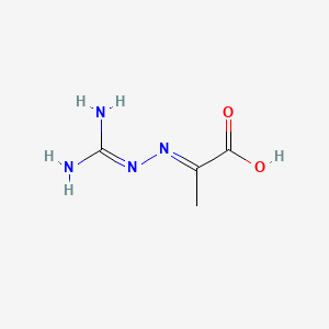 molecular formula C4H8N4O2 B12722790 Pyruvic acid guanylhydrazone CAS No. 6237-78-1