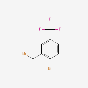 molecular formula C8H5Br2F3 B1272283 2-Bromo-5-(trifluoromethyl)benzyl bromide CAS No. 886496-63-5