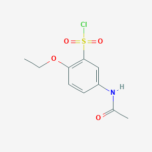 molecular formula C10H12ClNO4S B1272285 5-Acetamido-2-ethoxybenzene-1-sulfonyl chloride CAS No. 680618-19-3
