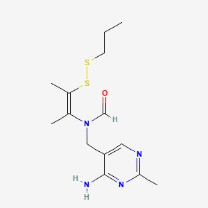 molecular formula C14H22N4OS2 B12722857 Dimethialium propyldisulfide CAS No. 7244-66-8