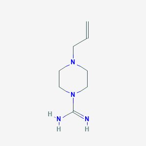 molecular formula C8H16N4 B1272288 4-(Prop-2-en-1-yl)piperazine-1-carboximidamide CAS No. 705944-25-8