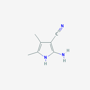 molecular formula C7H9N3 B1272294 2-amino-4,5-dimethyl-1H-pyrrole-3-carbonitrile CAS No. 21392-51-8