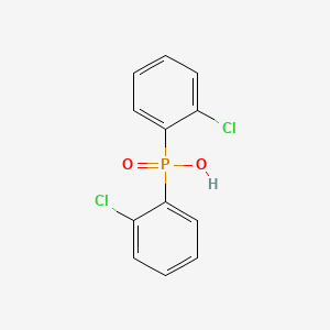 molecular formula C12H9Cl2O2P B12722960 Phosphinic acid, bis(o-chlorophenyl)- CAS No. 109817-45-0