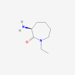 molecular formula C8H16N2O B1272297 (S)-3-amino-1-ethylazepan-2-one CAS No. 206434-45-9