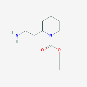 molecular formula C12H24N2O2 B1272298 2-(Aminoethyl)-1-N-boc-piperidine CAS No. 239482-98-5