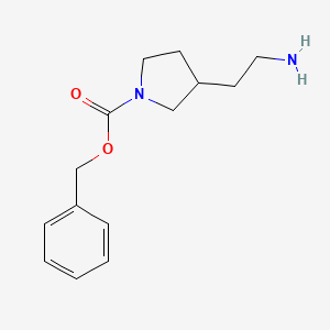 molecular formula C14H20N2O2 B1272299 3-氨基乙基-1-N-Cbz-吡咯烷 CAS No. 811842-07-6