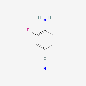 molecular formula C7H5FN2 B1272301 4-Amino-3-fluorobenzonitrile CAS No. 63069-50-1