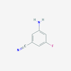 molecular formula C7H5FN2 B1272302 5-氨基-3-氟苯甲腈 CAS No. 210992-28-2