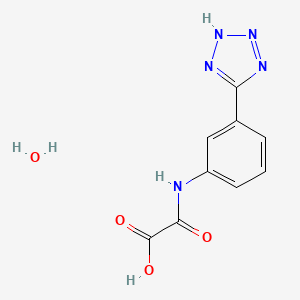 molecular formula C9H9N5O4 B12723023 Acitazanolast hydrate CAS No. 1184521-48-9