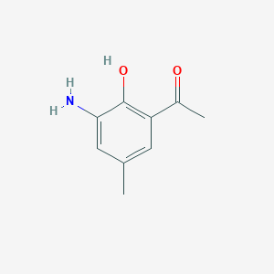 molecular formula C9H11NO2 B1272305 1-(3-Amino-2-hydroxy-5-methylphenyl)ethanone CAS No. 70977-71-8