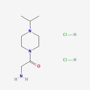 molecular formula C9H21Cl2N3O B1272306 2-Amino-1-(4-isopropyl-piperazin-1-yl)-ethanone dihydrochloride CAS No. 705942-64-9