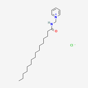 molecular formula C22H39ClN2O B12723093 Pyridinium, 1-(((1-oxohexadecyl)amino)methyl)-, chloride CAS No. 53421-31-1