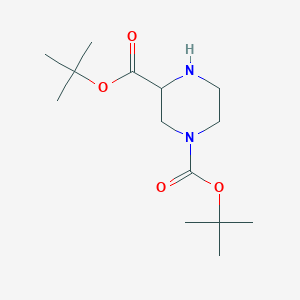 molecular formula C14H26N2O4 B1272312 n-4-Boc-2-piperazinecarboxylic acid tert-butyl ester CAS No. 438631-75-5