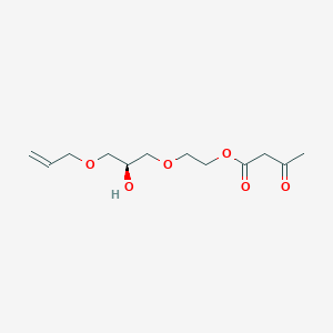 molecular formula C12H20O6 B12723157 Butanoic acid, 3-oxo-, 2-(2-hydroxy-3-(2-propenyloxy)propoxy)ethyl ester CAS No. 72269-64-8